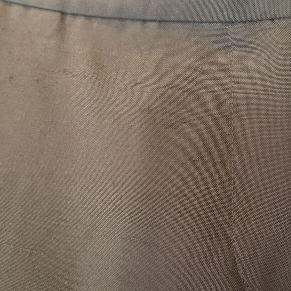 ANNE KLEIN 100% SILK Career Wide Leg Trousers - Picture 3 of 7